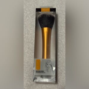 #H&B007 - Ximivogue 7” Powder Brush Soft Hand-Cut Synthetic Bristles Gold Barrel